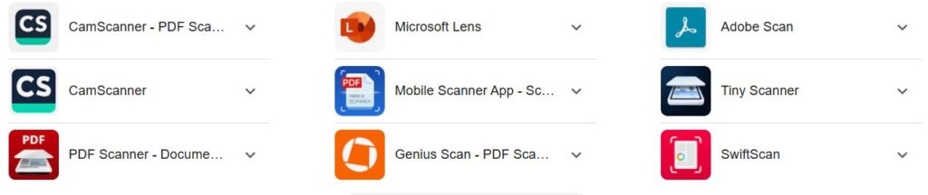 Appli Scanner Android